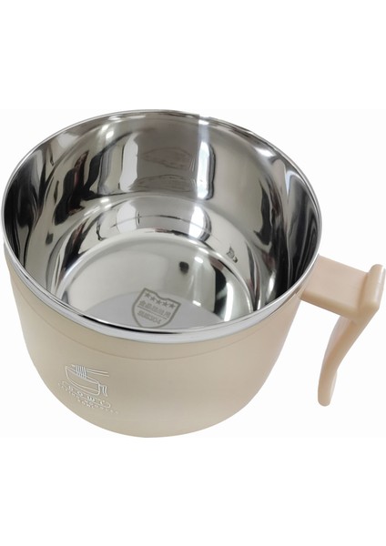 304 Çelik 1350 ml Noodle Makarna Yemek Mama Saklama Kabı Sefertası CIN609BJ