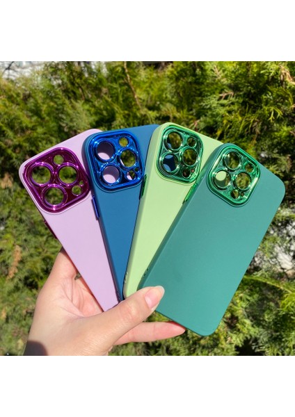 iPhone 13 Pro Mavi Metal Kamera Korumalı Silikon Kılıf fiyatları