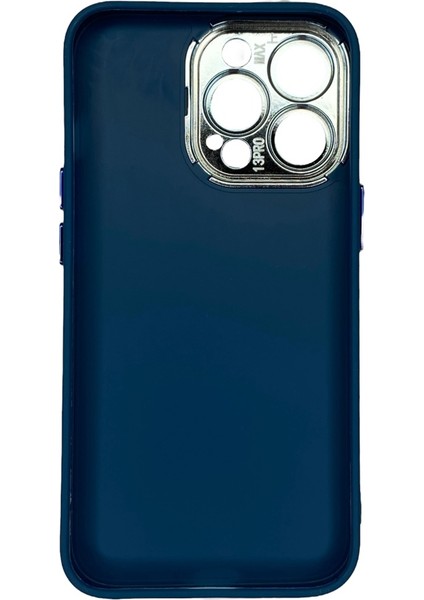 iPhone 13 Pro Mavi Metal Kamera Korumalı Silikon Kılıf fırsatları