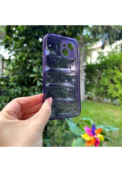 iPhone 14 Mor Şeffaf Dalgalı Silikon kılıf fiyatları