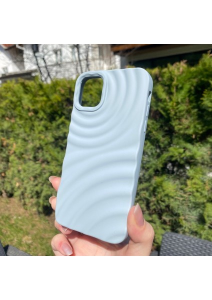 iPhone 11 Mavi Su Dalgalı Silikon Kılıf