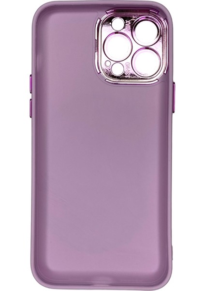 iPhone 13 Pro Max Mor Metal Kamera Korumalı Silikon Kılıf fırsatları