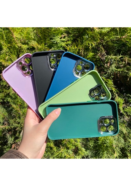 iPhone 13 Pro Max Mor Metal Kamera Korumalı Silikon Kılıf indirimleri