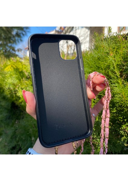 iPhone 13 Pro Max Pembe Askılı ve Cüzdanlı Kılıf indirimleri