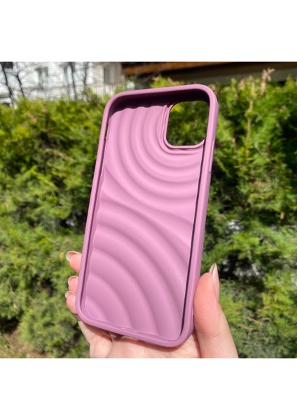 iPhone 11 Mor Su Dalgalı Silikon Kılıf