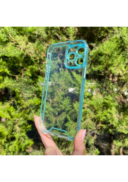 iPhone 13 Pro Max Mavi Fosforlu Şeffaf Silikon Kılıf fiyatları