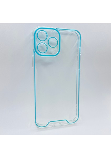 iPhone 13 Pro Max Mavi Fosforlu Şeffaf Silikon Kılıf modelleri