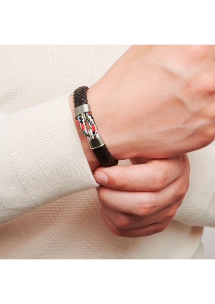 Örgülü Deri Kordonlu Manyetik Bileklik fiyatları