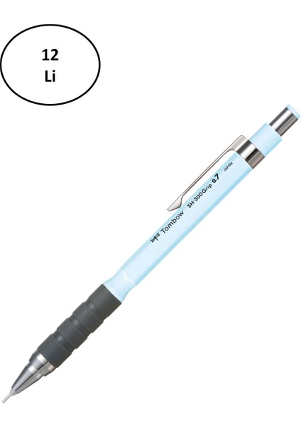 Tombow SH-300 Versatil Kalem Grip 0.7 mm Gök Mavisi 12 Li
