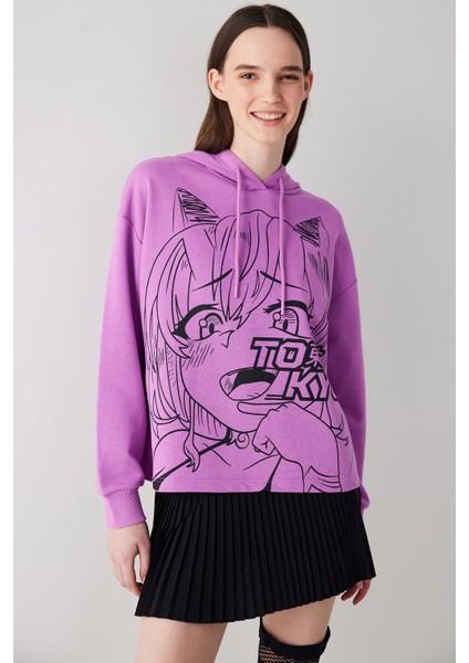 Tokyo Pembe Hoodie Sweatshirt