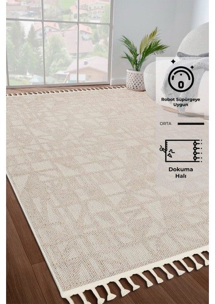 Bukle Vizon Yumuşak Dokulu Halı Kilim Salon Mutfak Koridor Kesme Yolluk Dokuma Makine Halısı 11913
