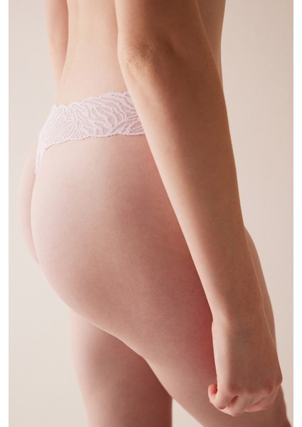 Lacy Elegance Dantel Pembe Tanga Külot fiyatları