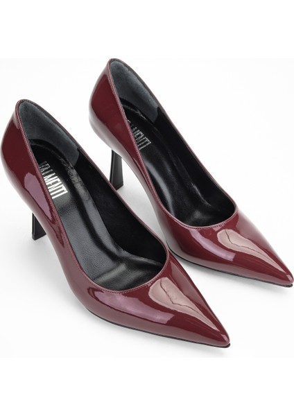 Kadın Bordo Hakiki Deri Topuklu Ayakkabı 654 165 Bn Ayk SK23/24 fiyatları