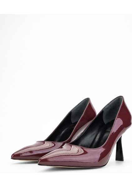 Kadın Bordo Hakiki Deri Topuklu Ayakkabı 654 165 Bn Ayk SK23/24 fırsatları