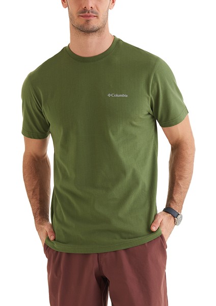 Csc Basic Slogo Brushed Erkek Kısa Kollu Outdoor T-Shirt CS0282-352