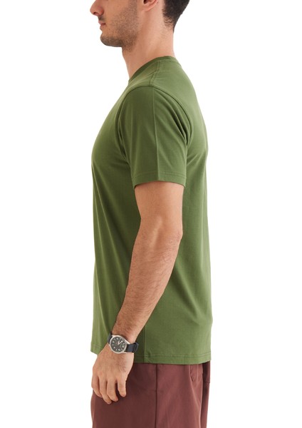 Csc Basic Slogo Brushed Erkek Kısa Kollu Outdoor T-Shirt CS0282-352 fırsatları