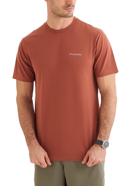 Csc Basic Slogo Brushed Erkek Kısa Kollu Outdoor T-Shirt CS0282-229