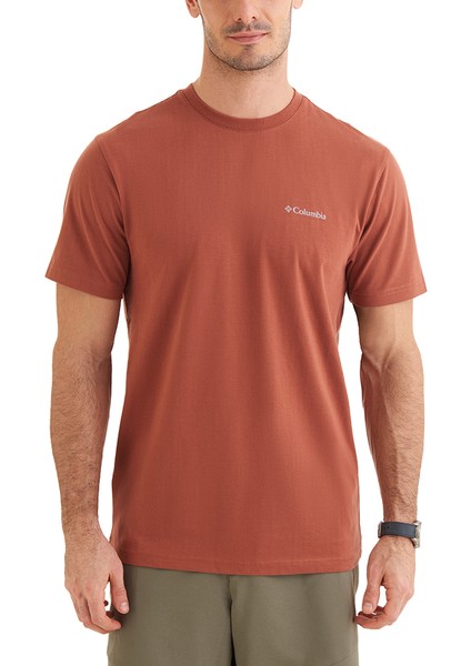Csc Basic Slogo Brushed Erkek Kısa Kollu Outdoor T-Shirt CS0282-229