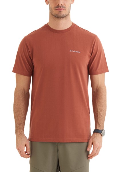 Csc Basic Slogo Brushed Erkek Kısa Kollu Outdoor T-Shirt CS0282-229