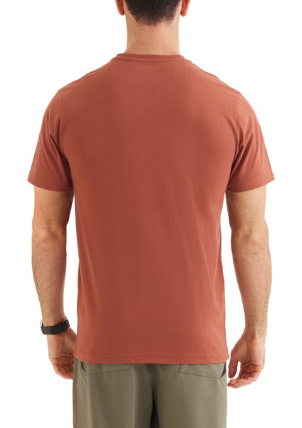 Csc Basic Slogo Brushed Erkek Kısa Kollu Outdoor T-Shirt CS0282-229