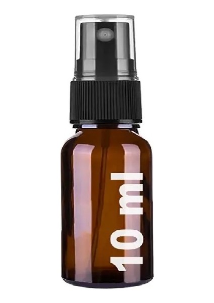 JUNİBELİW 5 Adet Çok Amaçlı Amber 10ML Sprey Fısfıs Parfüm Kolonya Dezenfektan Spreyi Cam Şişe 5X10ML