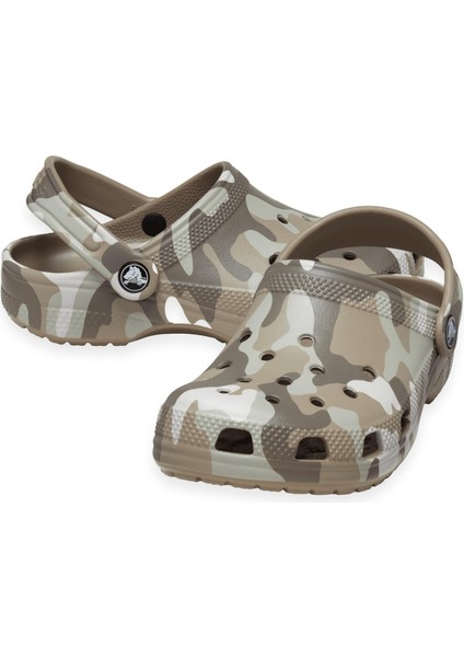 206454 M Classic Printed Camo Clog Erkek Terlik