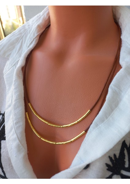 Trendy Basic Deri Kolye