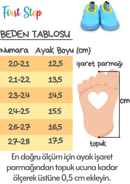 Mavi Erkek Çocuk Kaydırmaz Taban Deniz AYAKKABISI-F-7045