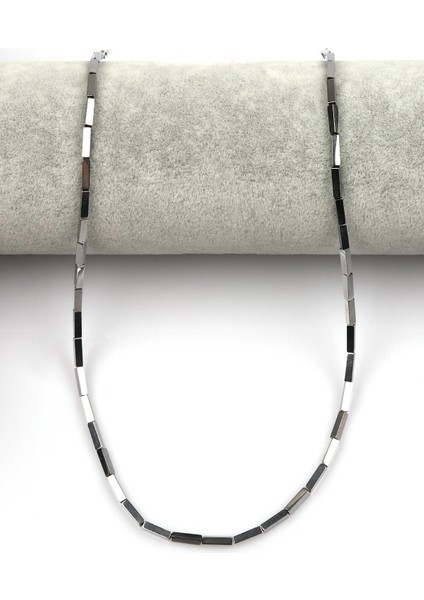 Gümüş Renk Hematit Dizi 2 x 8 mm Boru Kesim fiyatları