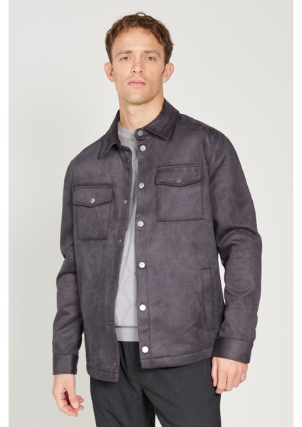 ALTINYILDIZ CLASSICS Erkek Antrasit Standart Fit Normal Kesim Gömlek Yaka Mont fiyatları