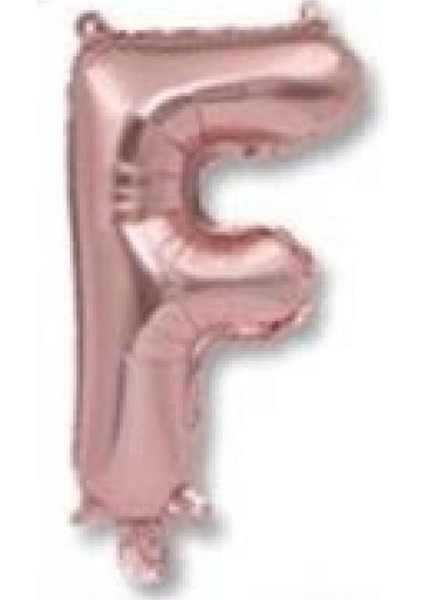 F Harf Rose Gold Folyo Balon 40 Inc 100 cm