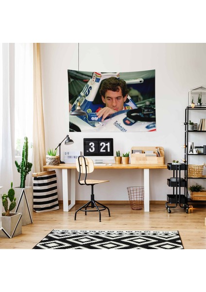 The Legend V2 / Ayrton Senna Duvar Örtüsü - 100 cm x 135 cm