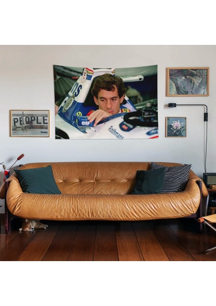 The Legend V2 / Ayrton Senna Duvar Örtüsü - 100 cm x 135 cm