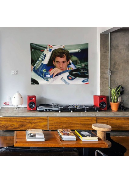 The Legend V2 / Ayrton Senna Duvar Örtüsü - 100 cm x 135 cm