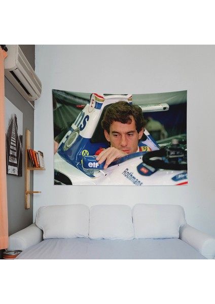 The Legend V2 / Ayrton Senna Duvar Örtüsü - 100 cm x 135 cm