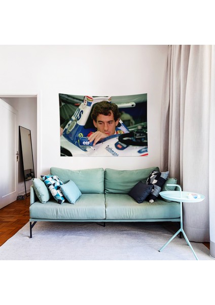 The Legend V2 / Ayrton Senna Duvar Örtüsü - 100 cm x 135 cm