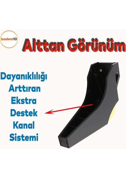 Salkım Mobilya Oturma Grubu Kanepe Sehpa Tv Ünitesi Koltuk Ayağı Baza Ayakları Siyah Altın 16 cm fırsatları