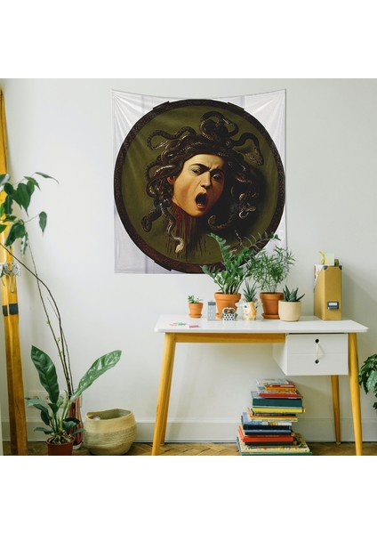 Medusa Tablosu Duvar Örtüsü - 135 cm x 135 cm