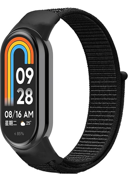 Xiaomi Mi Band 8 Için Esnek Hasır Örgü Kordon Kayış - FC429