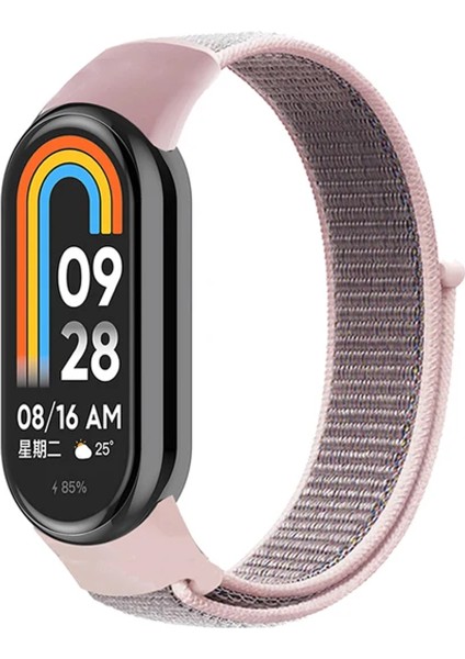 Xiaomi Mi Band 8 Için Esnek Hasır Örgü Kordon Kayış - FC429