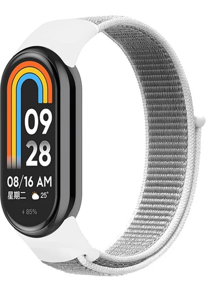 Xiaomi Mi Band 8 Için Esnek Hasır Örgü Kordon Kayış - FC429