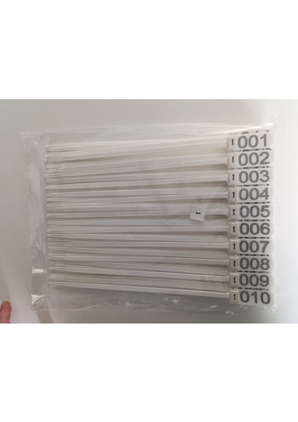 100 Adet Beyaz Et Belirleme (Karkas) Kelepçesi 36CM modelleri