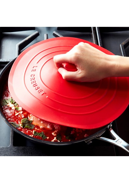 Mega Boy 27 cm Silikon Tencere Kapağı Tava Kapağı Silikon Yiyecek Kapağı