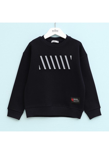 Erkek Çocuk Şardonlu Sweat - 15932 - Lacivert