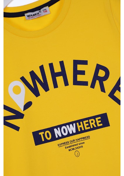 Erkek Çocuk Kısa Kol T-Shirt - 15035 - Sarı fiyatları