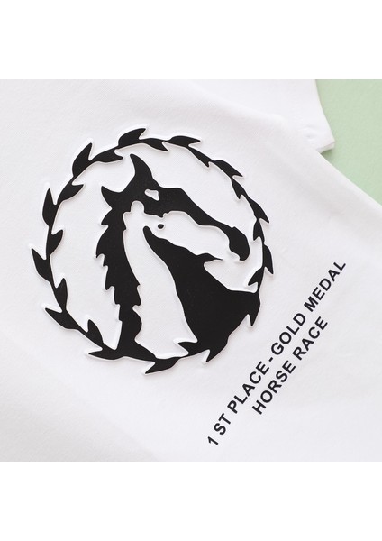 Erkek Çocuk Kısa Kol T-Shirt - 16790 - Beyaz