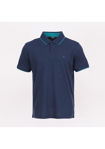 Erkek Kısa Kol Polo Yaka T-Shirt - Dl-105 - Marine