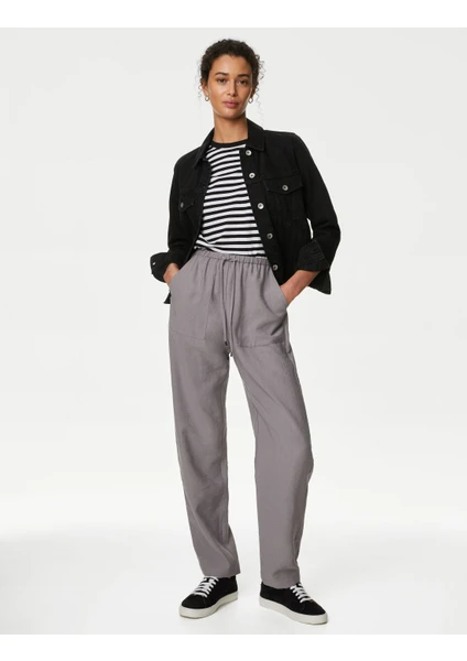 Marks & Spencer Lyocell™ Tapered Fit Pantolon