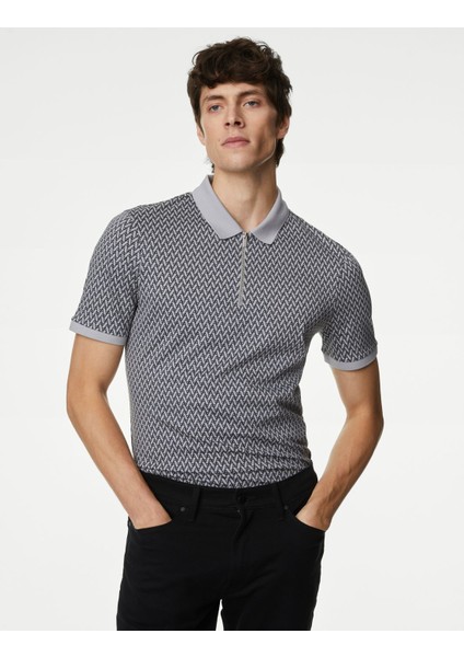 Marks & Spencer Saf Supima® Pamuklu Polo Yaka T-Shirt