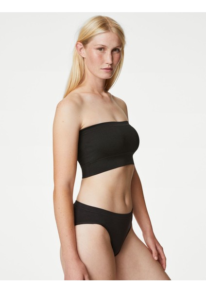 Dikişsiz Straplez Bandeau Sütyen